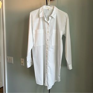 EILEEN FISHER
LONG SLEEVE BUTTON DOWN SHIRTDRESS